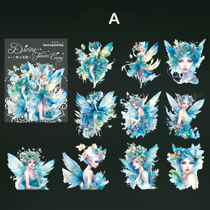 Flower Fairy Stickers 10pcs