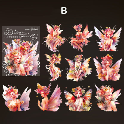 Flower Fairy Stickers 10pcs