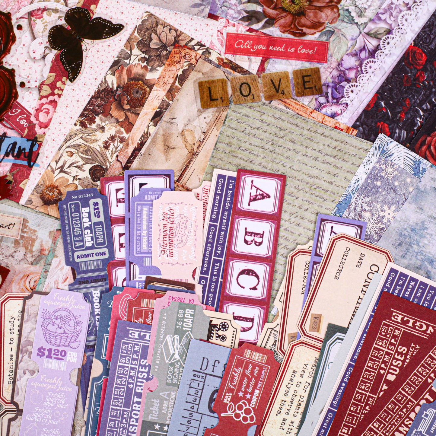 Dolly Garden Stickers 50pcs