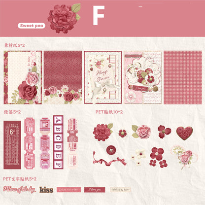 Dolly Garden Stickers 50pcs