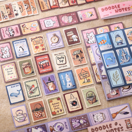 Doodle Notes Sticker 20pcs