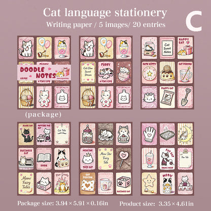 Doodle Notes Sticker 20pcs