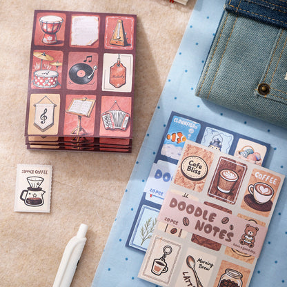 Doodle Notes Sticker 20pcs