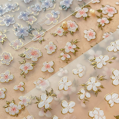 Double-layered Small Flowers Mini Stickers