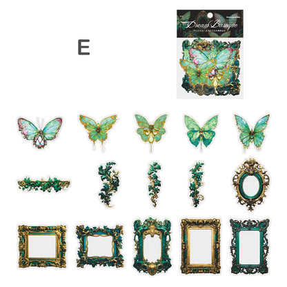 Dream Baroque Butterfly Stickers 30pcs