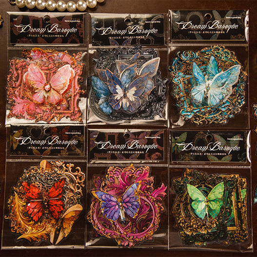 Dream Baroque Butterfly Stickers 30pcs