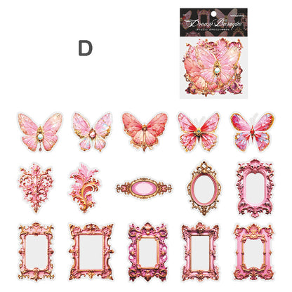 Dream Baroque Butterfly Stickers 30pcs