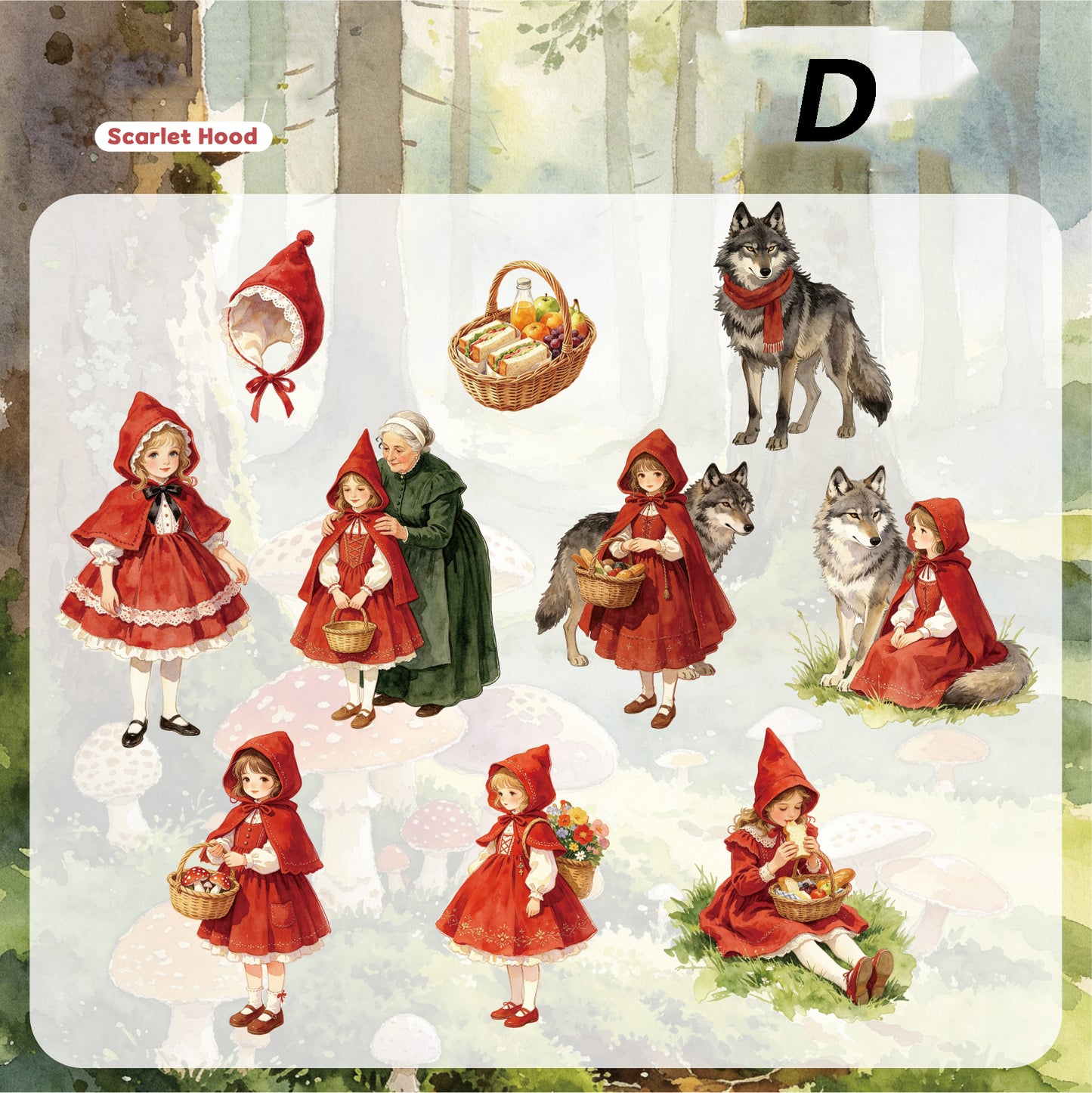 Dream Fantasy Nursery Rhyme Sticker 10pcs
