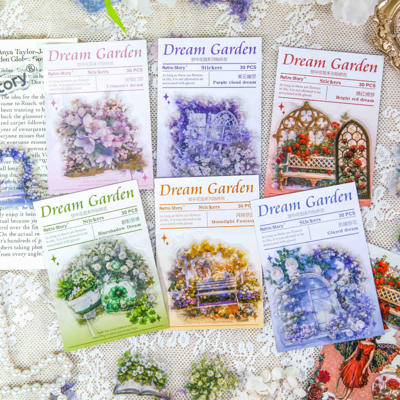 Dream Garden Stickers 30pcs