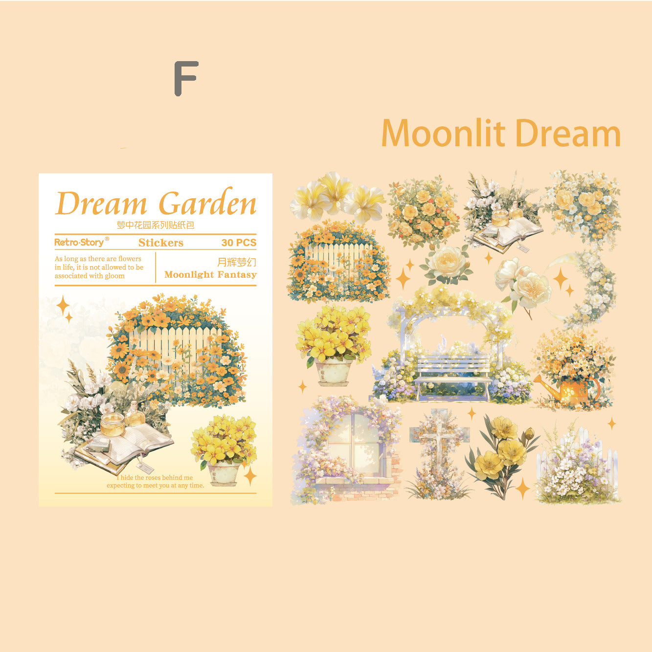 Dream Garden Stickers 30pcs