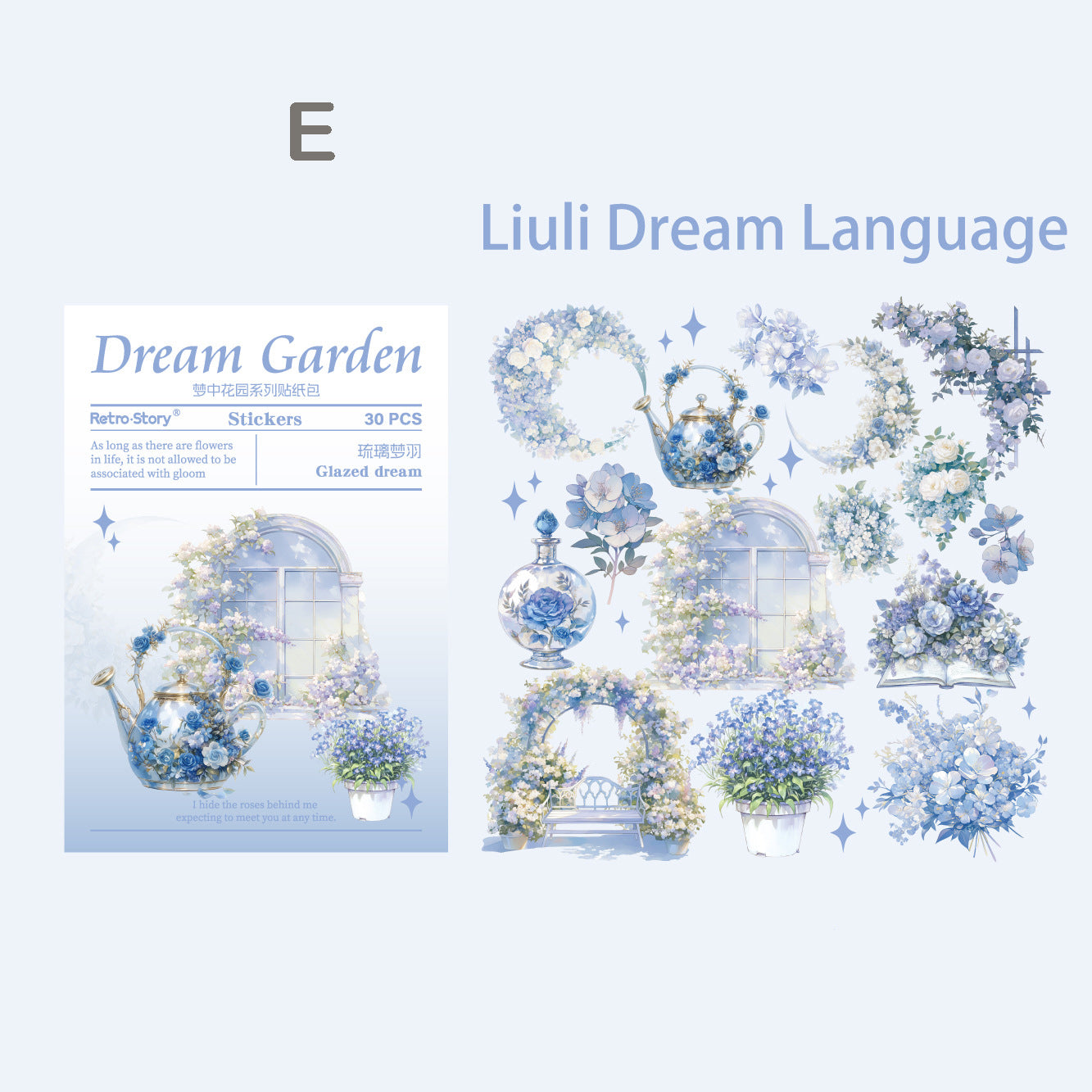 Dream Garden Stickers 30pcs