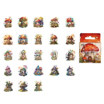 Dream Mushroom House Stickers 46pcs