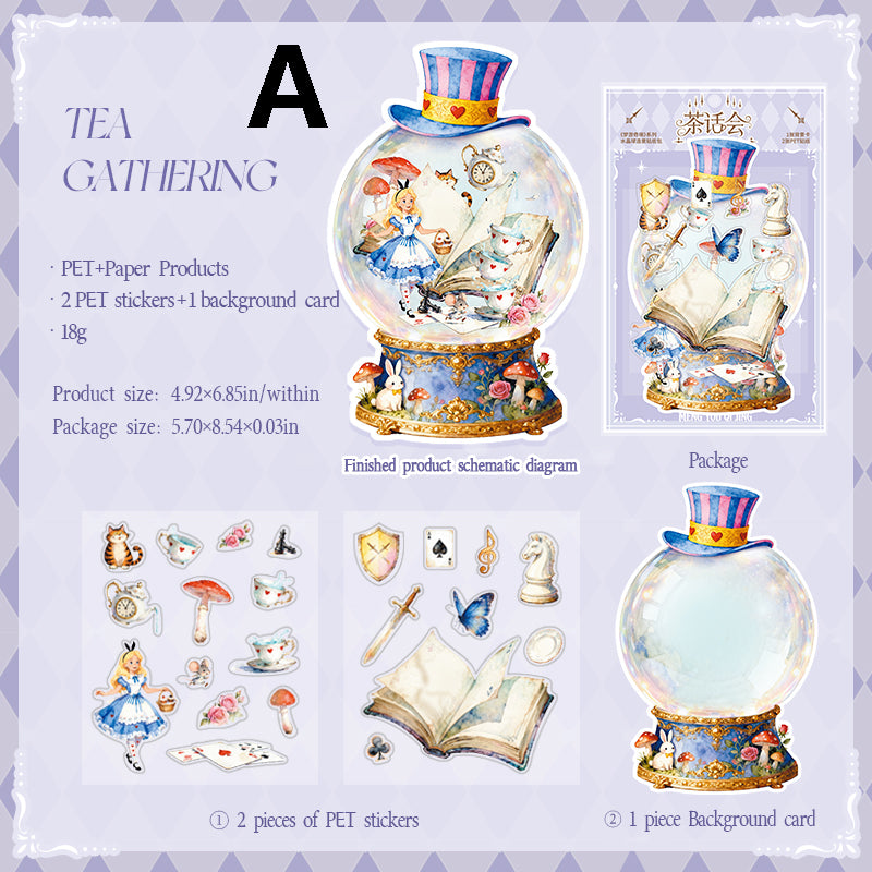 Dreaming in Wonderland Sticker 2pcs