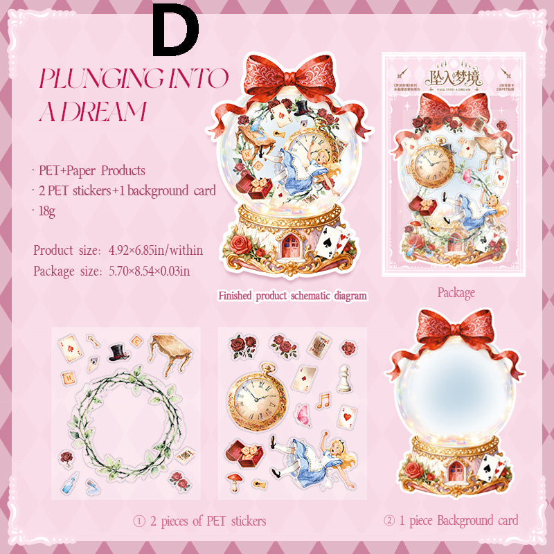 Dreaming in Wonderland Sticker 2pcs