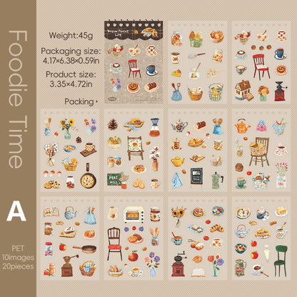 Dream pursuit life Sticker 20pcs