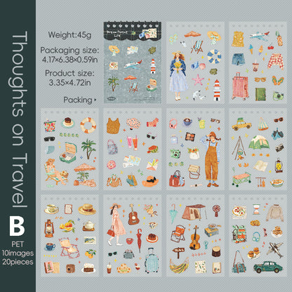 Dream pursuit life Sticker 20pcs