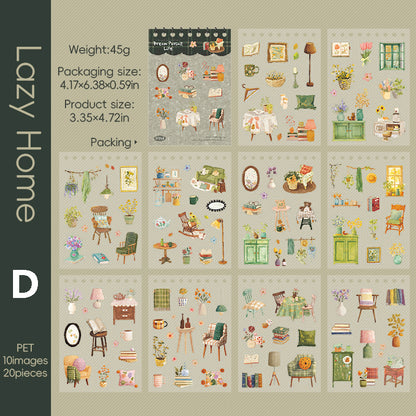 Dream pursuit life Sticker 20pcs