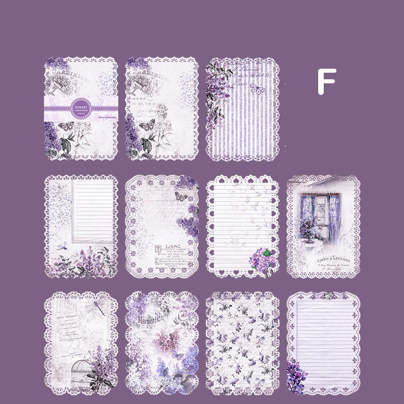 Elegant Flower House Paper 10pcs