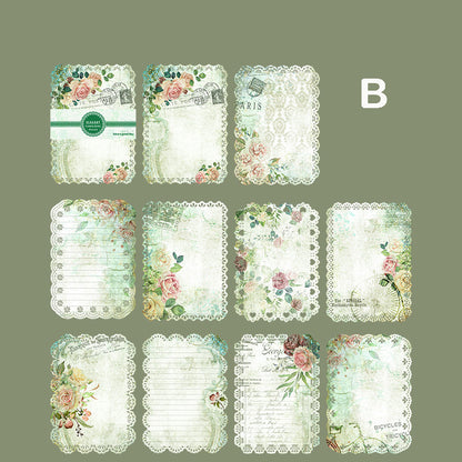 Elegant Flower House Paper 10pcs