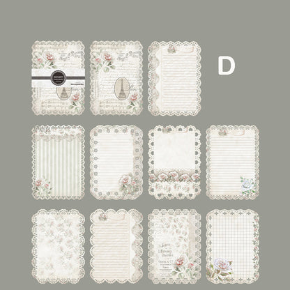 Elegant Flower House Paper 10pcs