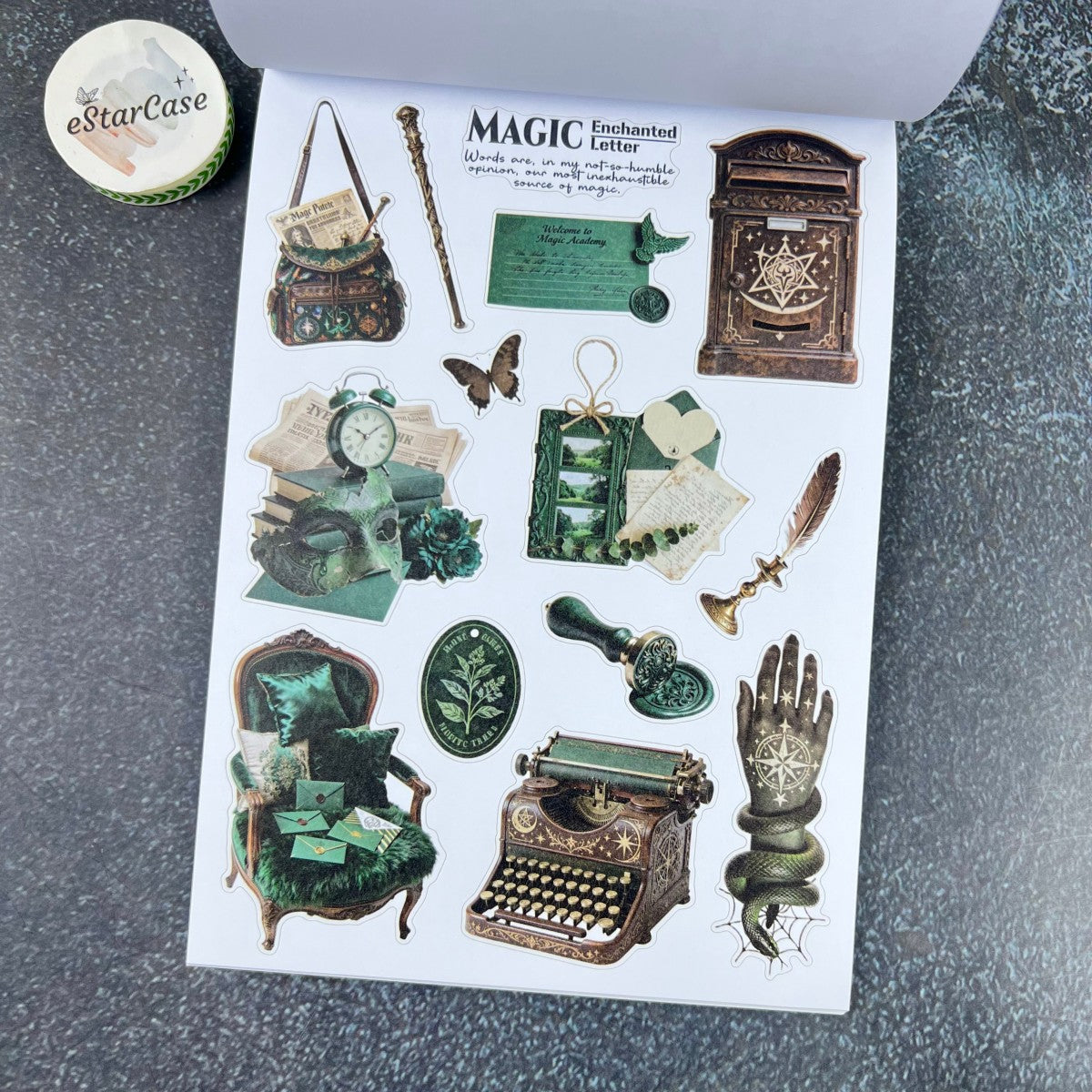 Emerald Spell Sticker Book