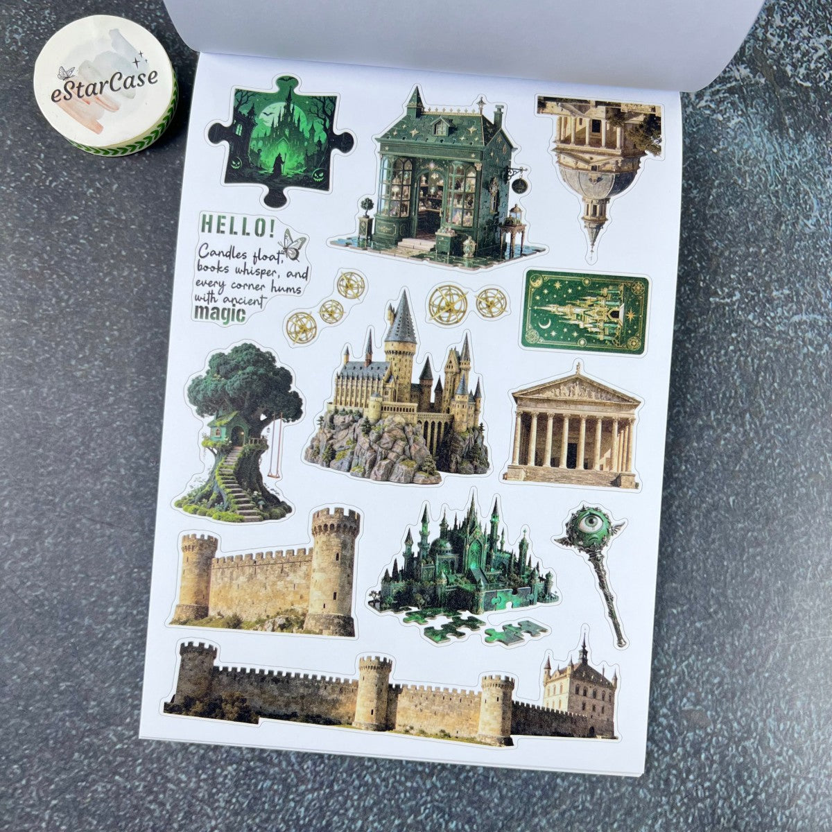 Emerald Spell Sticker Book