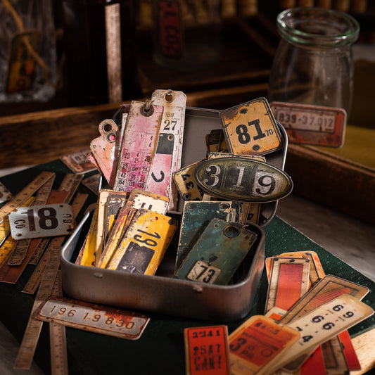 Encoding Archives Vintage Label Sticker 25pcs