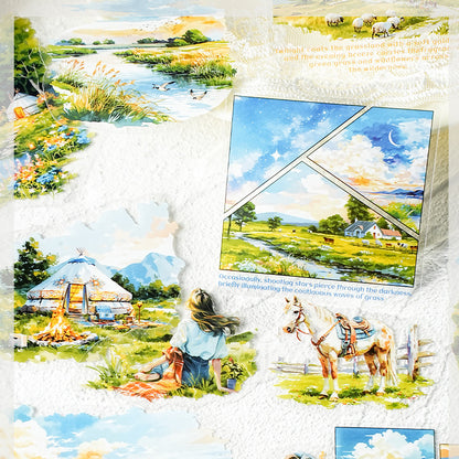 Endless Grasslands Sticker 15pcs