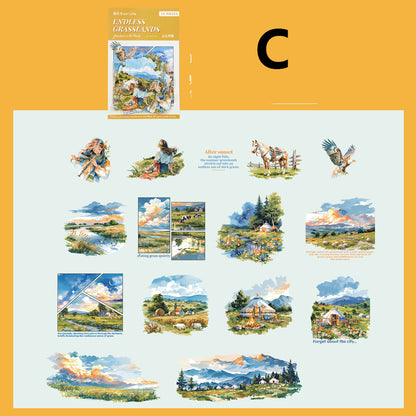 Endless Grasslands Sticker 15pcs