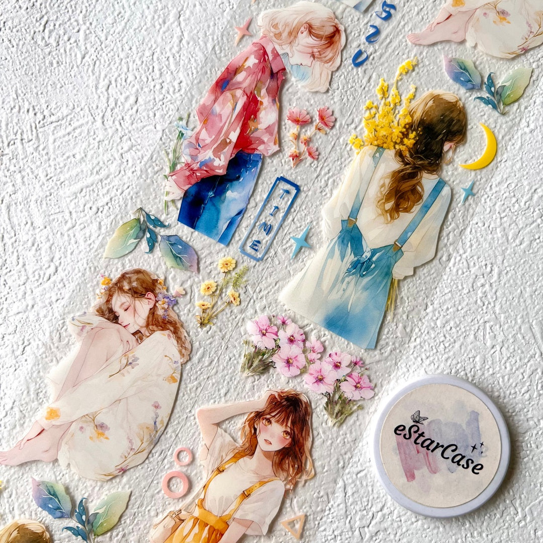 5.5cm*2m Ethereal Floral Whispers Tape