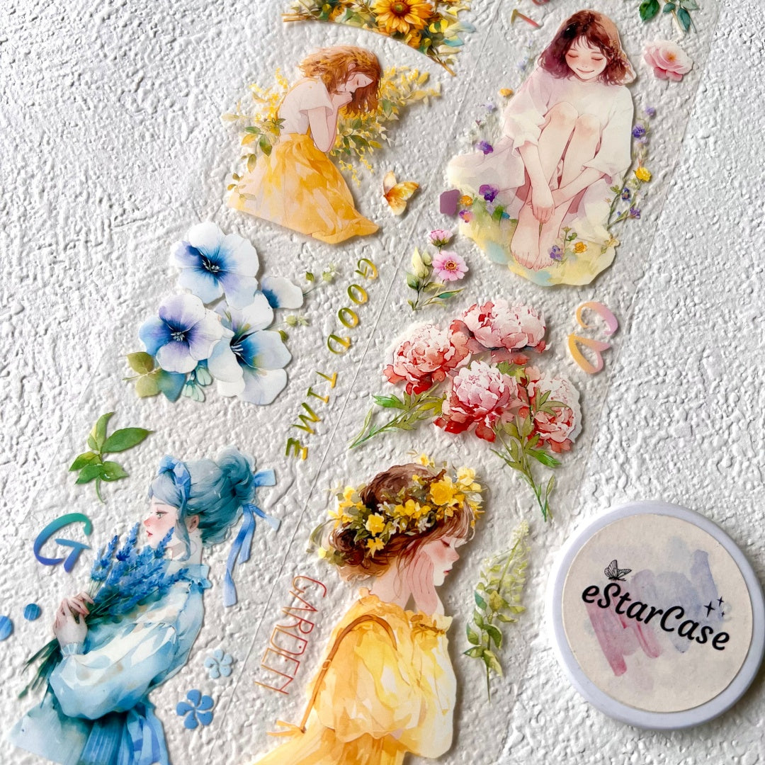 5.5cm*2m Ethereal Floral Whispers Tape