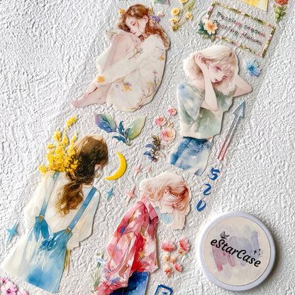 5.5cm*2m Ethereal Floral Whispers Tape