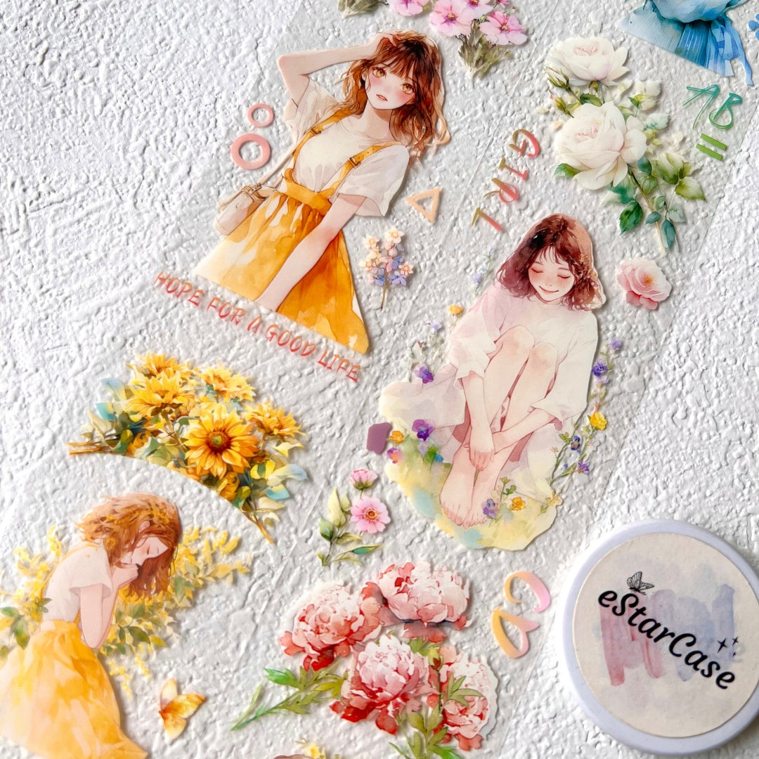5.5cm*2m Ethereal Floral Whispers Tape