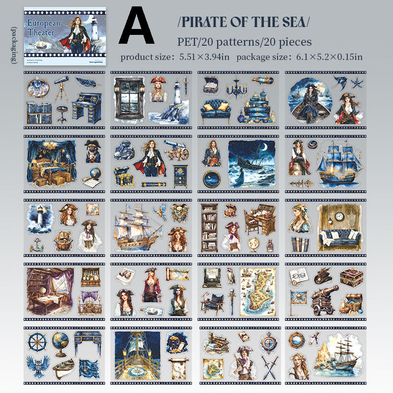European Theatre Sticker 20pcs