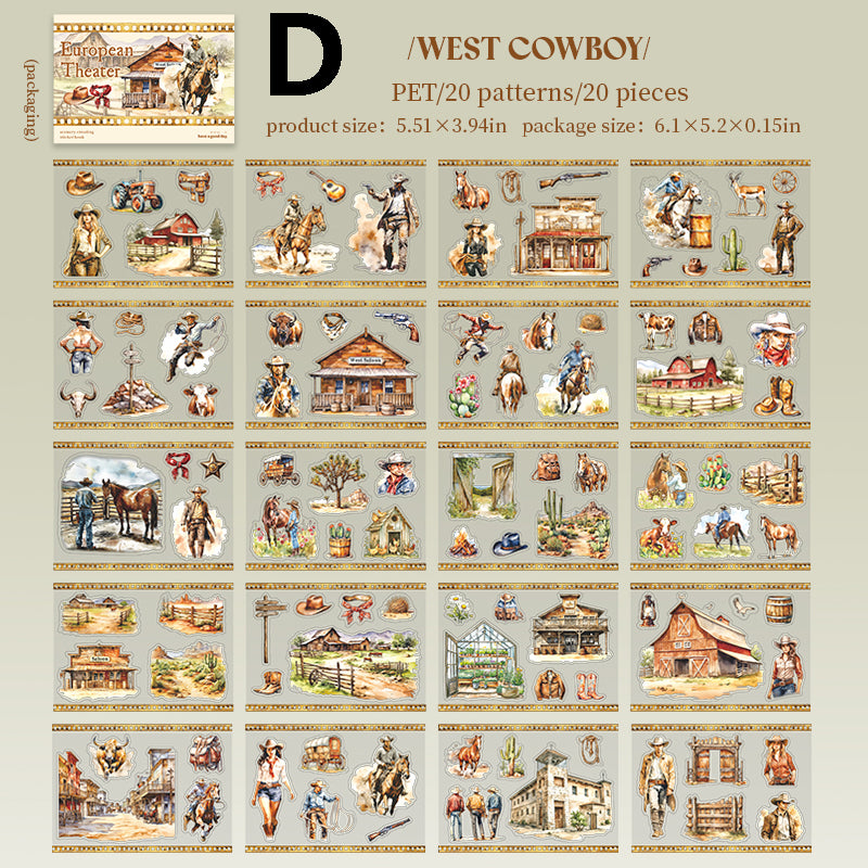 European Theatre Sticker 20pcs