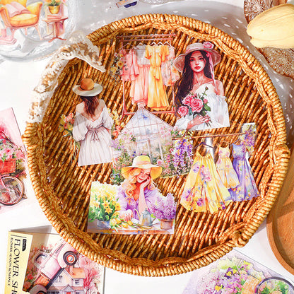 Flower Season Romance Sticker 10pcs
