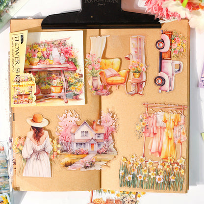 Flower Season Romance Sticker 10pcs