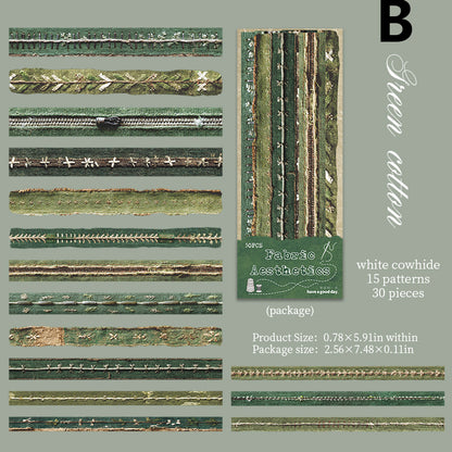 Fabric Aesthetics Stickers 30pcs