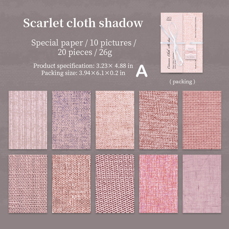 Fabric Pattern Paper 20pcs