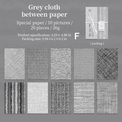 Fabric Pattern Paper 20pcs