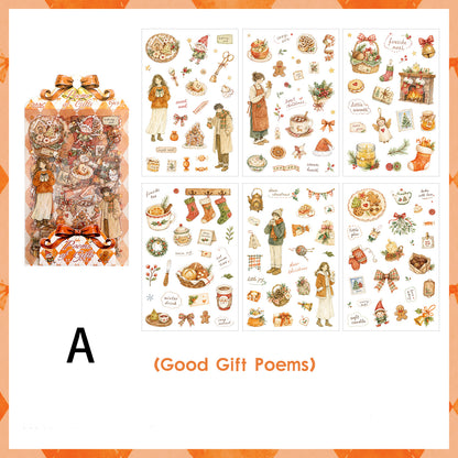 Fairy Tale Christmas Day Sticker 6pcs