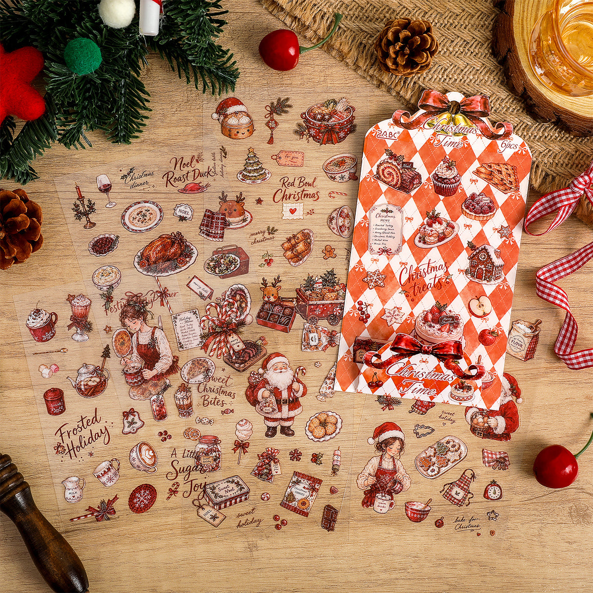 Fairy Tale Christmas Day Sticker 6pcs