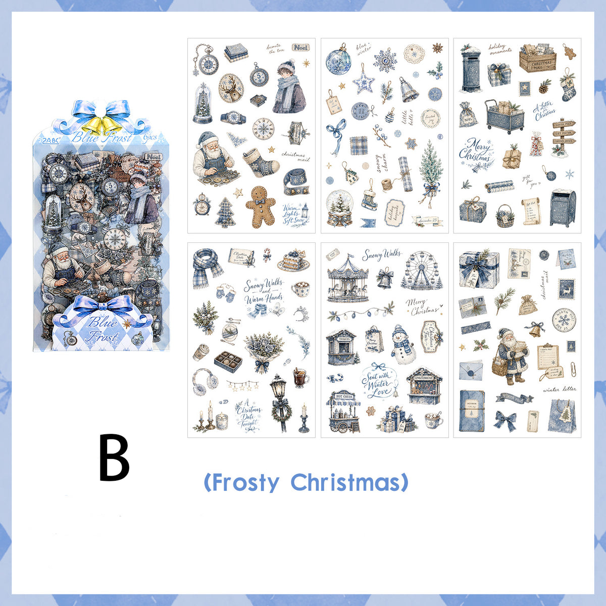 Fairy Tale Christmas Day Sticker 6pcs