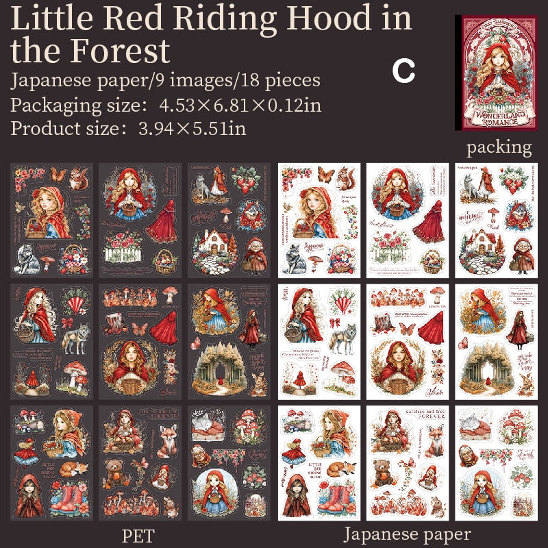 Fairy Tale Sequels Sticker Book 18pcs