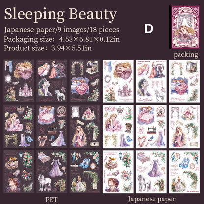 Fairy Tale Sequels Sticker Book 18pcs