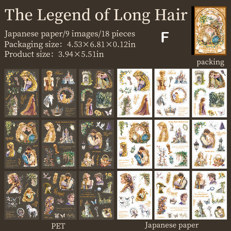 Fairy Tale Sequels Sticker Book 18pcs