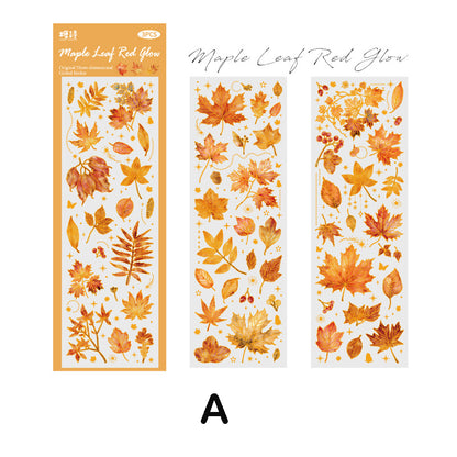 Fallen Leaves Stickers 3pcs