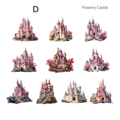 Fantasy Castle Stickers 20pcs