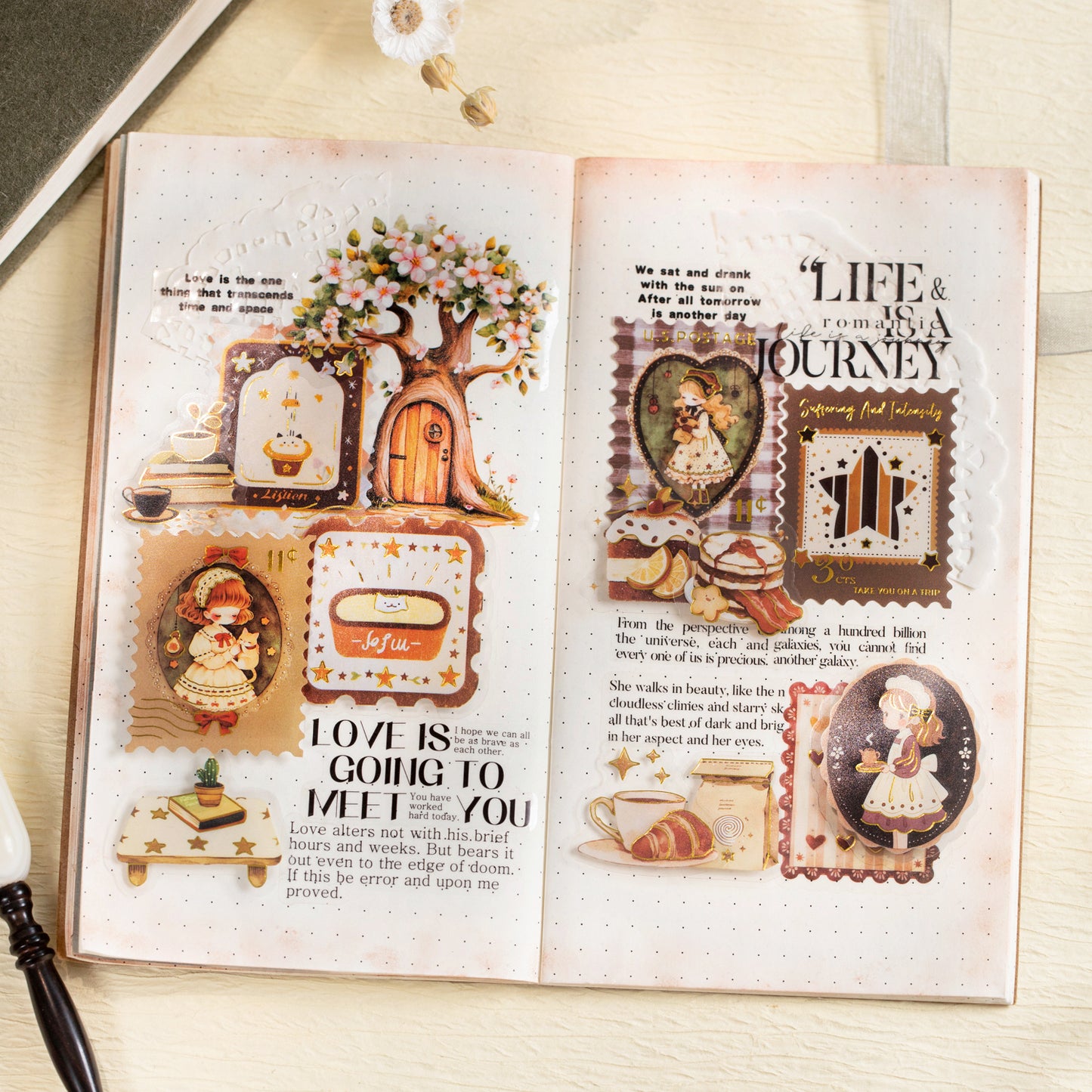 Fantasy Diary Sticker 25pcs
