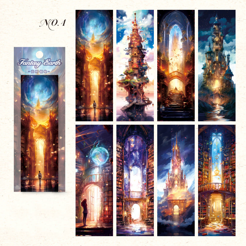 Fantasy Earth Bookmark 8pcs